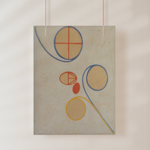 Poster Hilma Af Klint, Estrela de Sete Pontos No2, Abstra