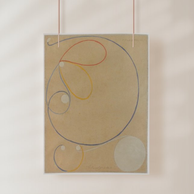 Poster Hilma Af Klint, Estrela de Sete Pontos No7, Abstra (Criador carregado)