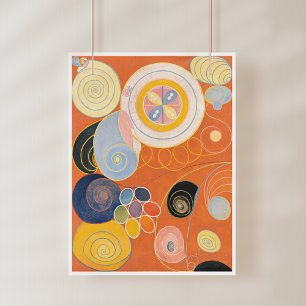 Poster Hilma Af Klint, Os Dez Maiores No3, Abstrato Art