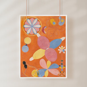 Poster Hilma Af Klint, Os Dez Maiores No4, Abstrato Art