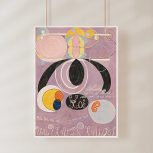 Poster Hilma Af Klint, Os Dez Maiores No6, Abstrato Art
