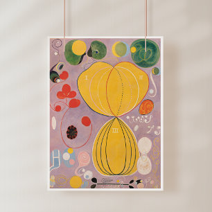 Poster Hilma Af Klint, Os Dez Maiores No7, Abstrato Art