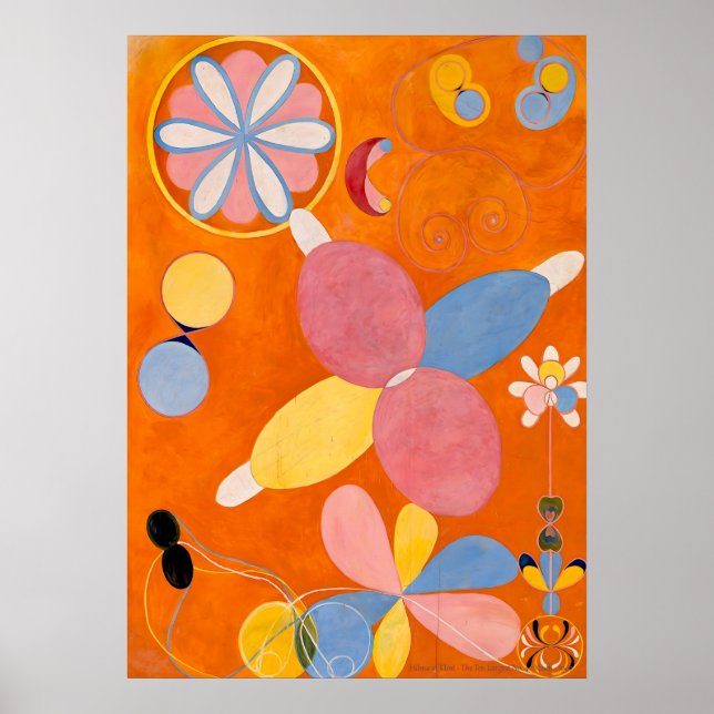 Poster Hilma af Klint - Os Dez Maiores, No.4, Juventude (Frente)