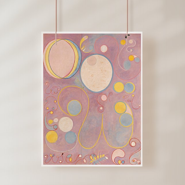 Poster Hilma Af Klint, Os Dez Maiores Sem8, Abstrato Art (Criador carregado)