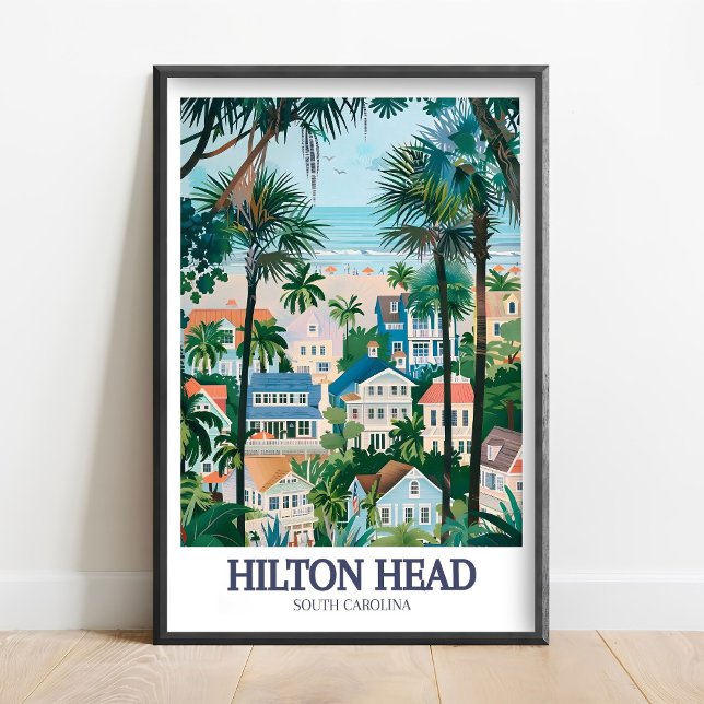 Poster Hilton Head Print-Hilton Head Poster-Coligny Plaza (Criador carregado)