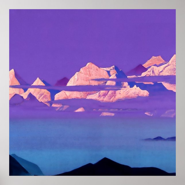 Poster "Himalayas 1933" por Nicholas Roerich (Frente)