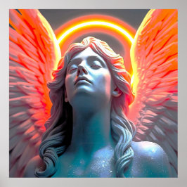 Poster Himmlischer Engel im göttlichen Licht