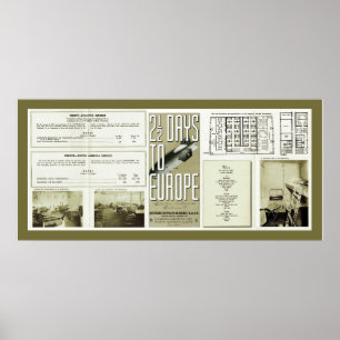 Pôster Hindenburg Brochure Vintage Photos