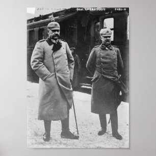 Poster Hindenburg e Ludendorff