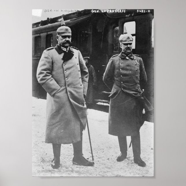 Poster Hindenburg e Ludendorff (Frente)
