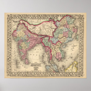 Poster Hindoostan, Índia mais distante, China, Tibete