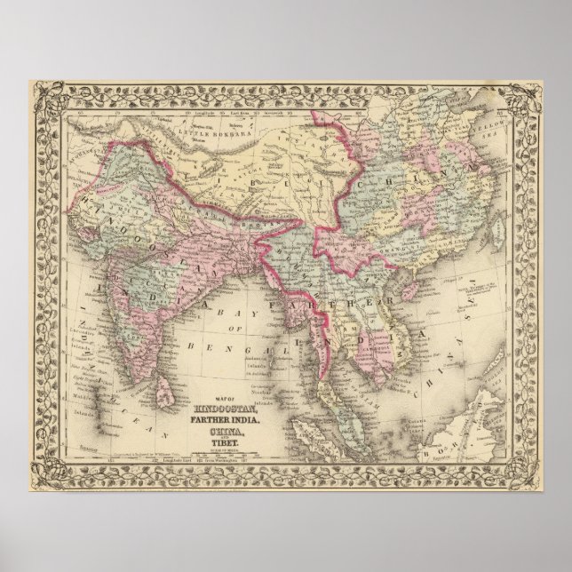 Pôster Hindoostan, Índia mais distante, China, Tibete 2 (Frente)