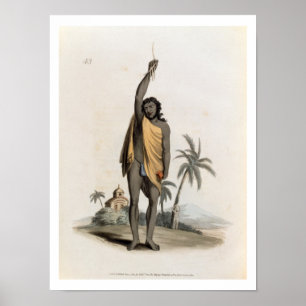 Poster Hindu Priest, pub. de Edward Orme, 1804 (lito)