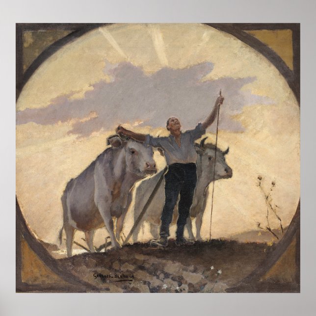 Pôster Hino da Terra ao Sol, 1892 (Frente)