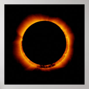 Pôster Hinode observa um Eclipse Solar Anual