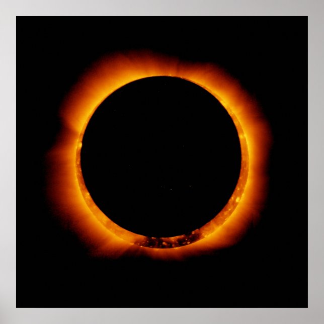 Pôster Hinode observa um Eclipse Solar Anual (Frente)