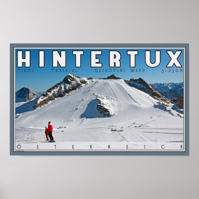 Pôster Hintertux - A varinha Gefrorene (Frente)