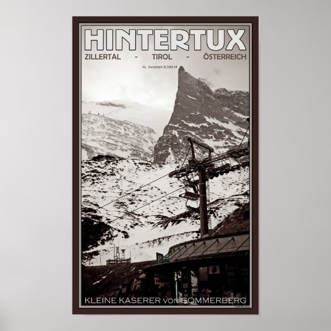 Poster Hintertux - Kleine Kaserer (Frente)