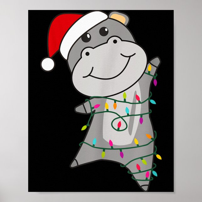 Poster Hip Happy Christmas Fairy Lights Sweet Animals Hip (Frente)