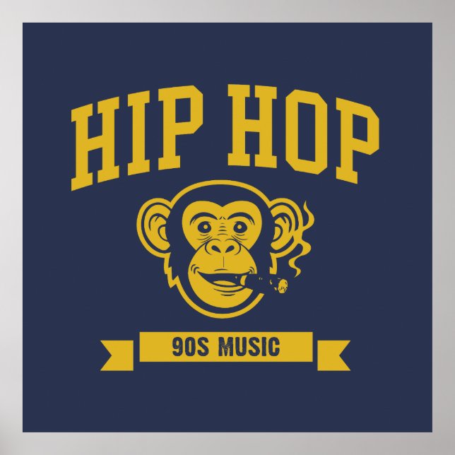 Poster Hip Hop 90s music (Frente)