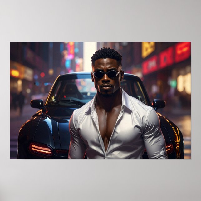 Poster Hip Hop - Astro de Rap Americano -  (Frente)