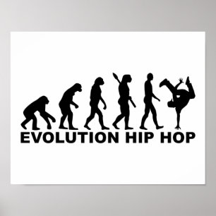 Poster Hip-hop da evolução