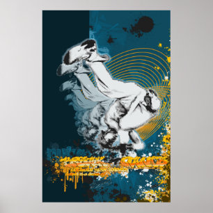 Poster Hip Hop, Dance, Breakdancer