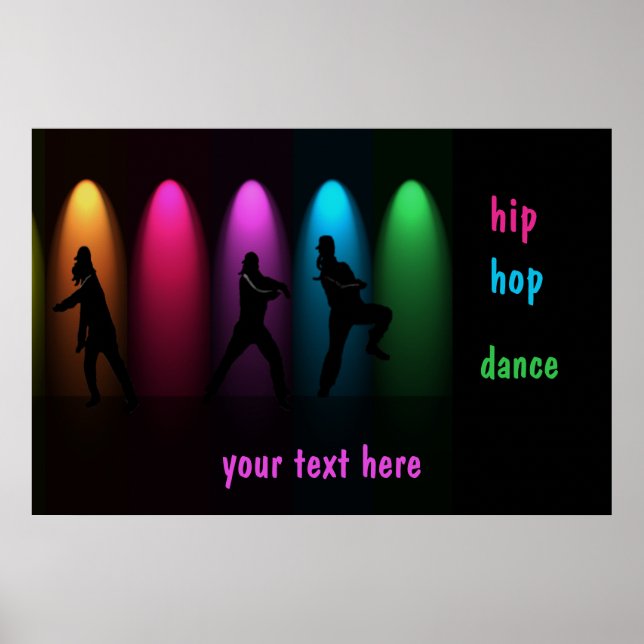 Poster Hip Hop Dance Girls no Modelo Palco (Frente)