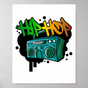 Poster Hip Hop Dance Street Art Grafite Spray Paint Danc
