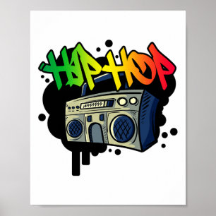 Poster Hip Hop Dance Street Art Grafite Spray Paint Danc