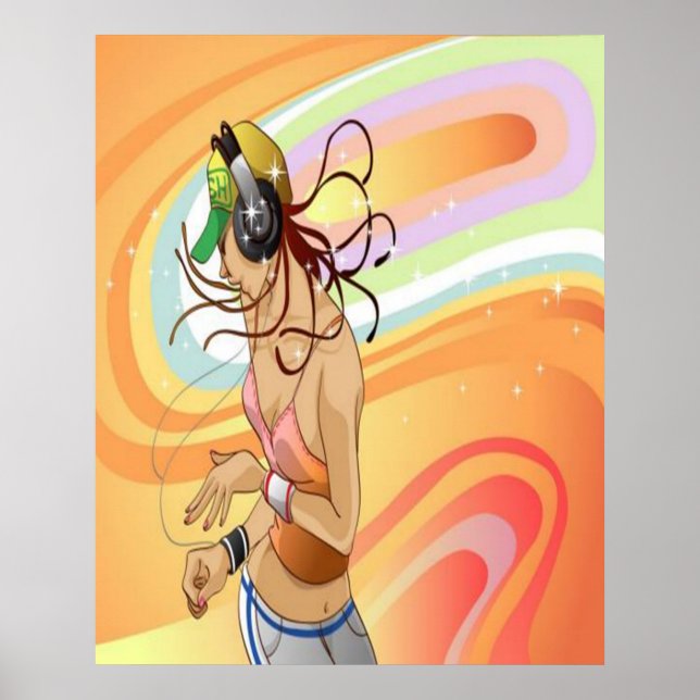 Poster Hip Hop Girl (Frente)