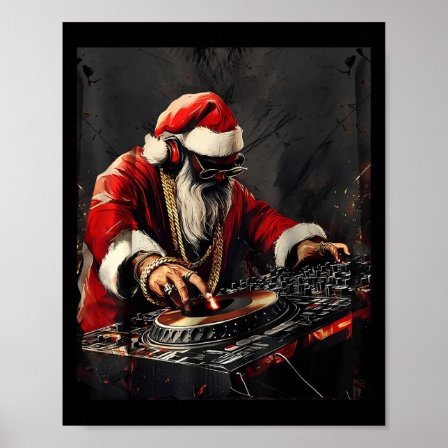 Poster Hip Hop Papais noeis Dj Natal (Frente)