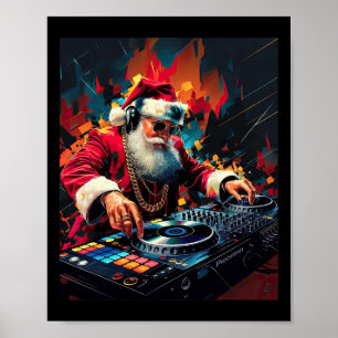 Poster Hip Hop Papais noeis Dj Natal 2