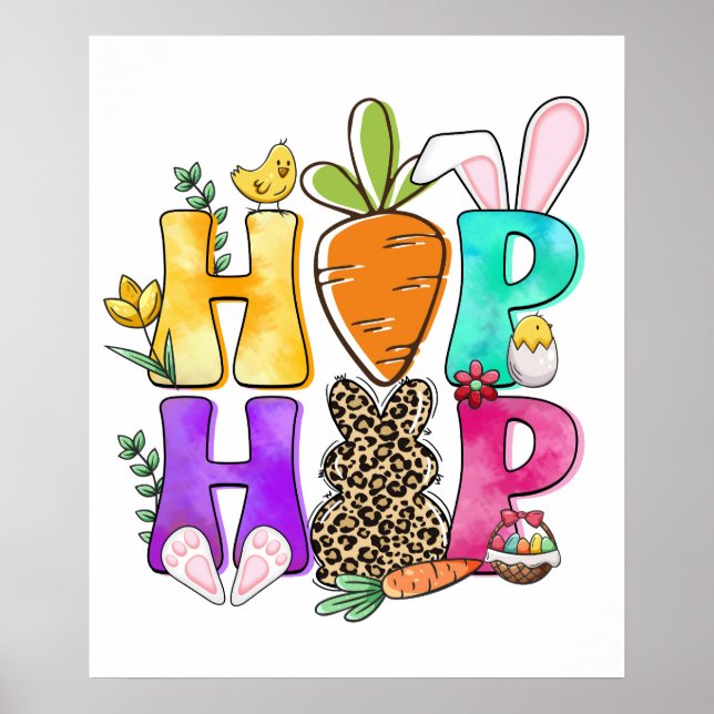 Poster hip hop, retrô, vintage (Frente)
