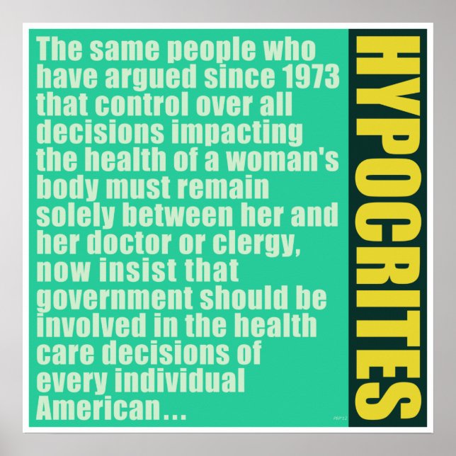 Pôster Hipócritos (Frente)