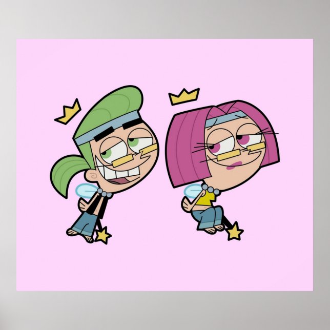 Poster Hippie Cosmo E Wanda (Frente)