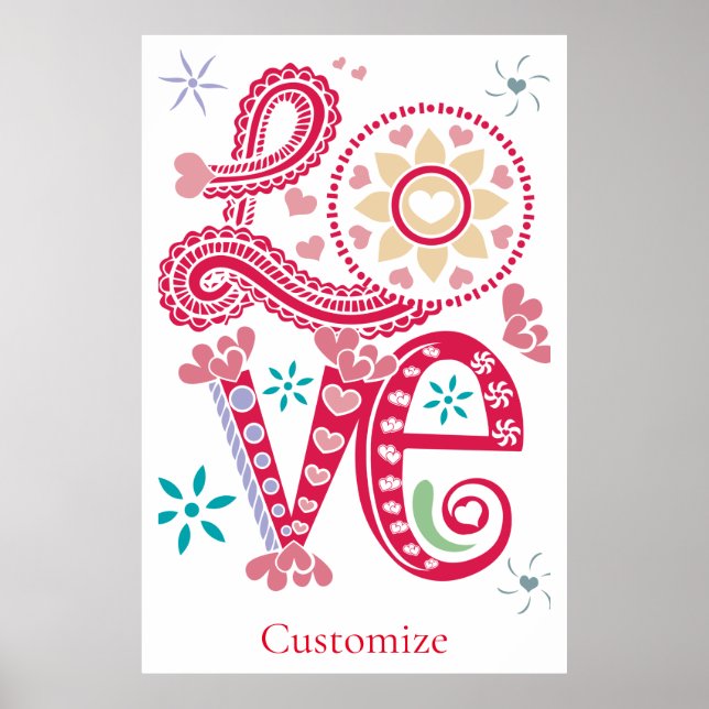 Poster Hippie Groovy - Sinal de Amor Thunder_Cove (Frente)