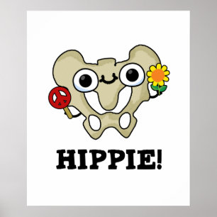 Poster Hippie Pun Bonito de Osso
