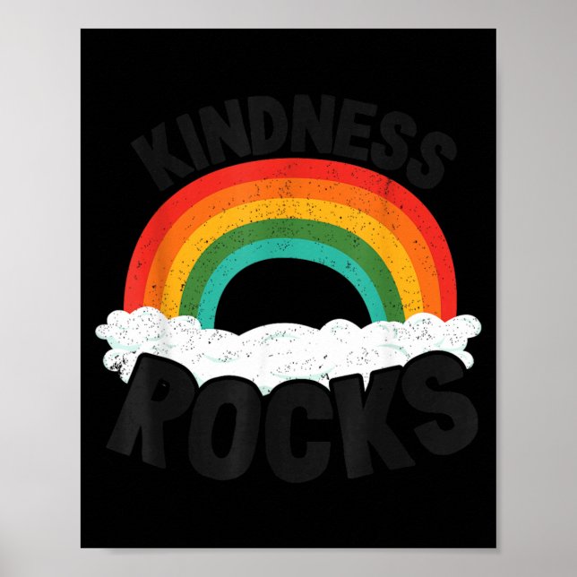 Poster Hippie Retro Antibullying Professor Arco-íris (Frente)