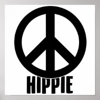 Hippie | Sinal de Paz Hippies Figurino Ideia