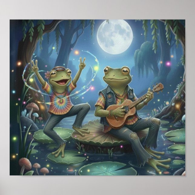 Poster HippieFrogMusician2 (Frente)
