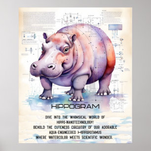 Poster Hippopotamus