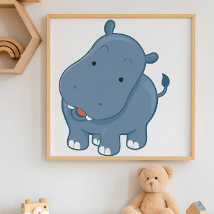 Poster Hippopotamus