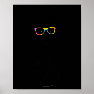 Poster Hipster Bonito Pernalado Vidros Colos Coelho