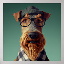 Hipster de Cachorro Airedale Terrier