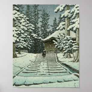 Poster Hiraizumi Hall do Ouro Hue - Hasui Kawase