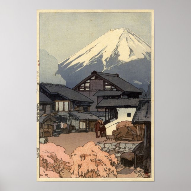 Poster Hiroshi Yoshida Fujiyama do Funatsu (Frente)