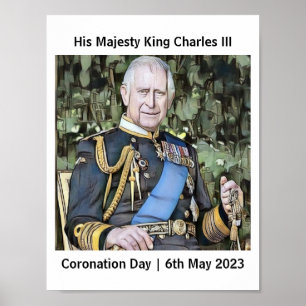 Poster His Majesty King Charles III Coronation
