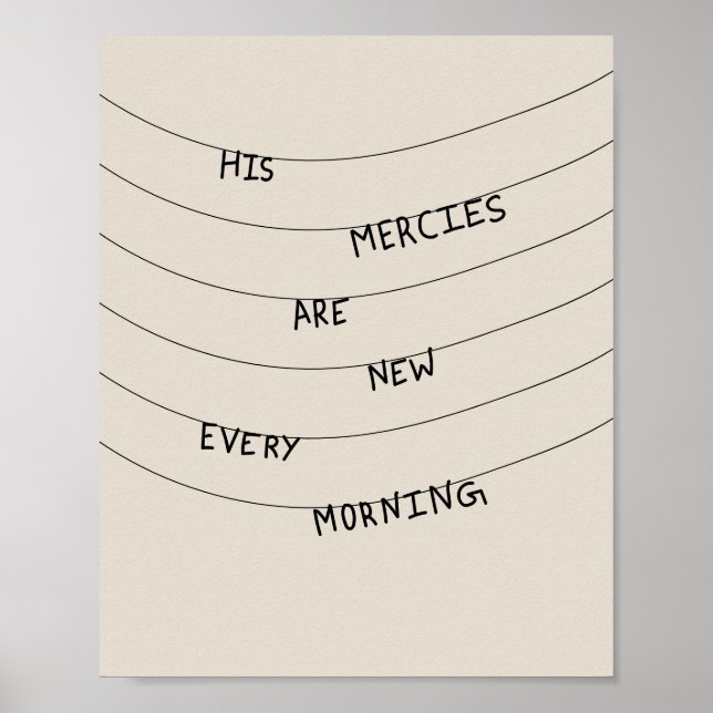 Poster His Mercies are new every Morning  (Frente)