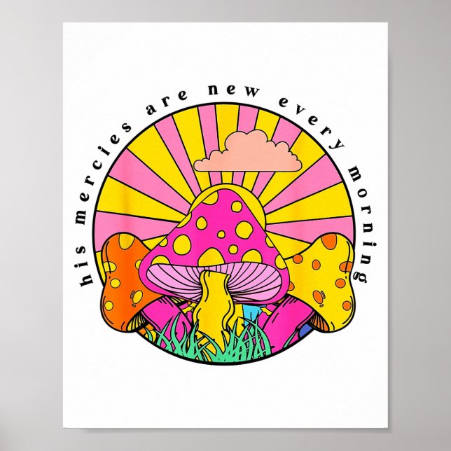 Poster His Mercies Are New Every Morning Christian Faith  (Frente)